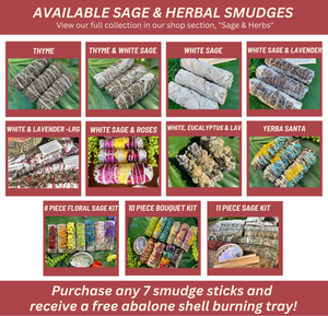 Cedar & White Sage Smudge Bundle - Large