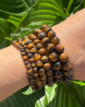 Load image into Gallery viewer, Tiger Eye Bracelet - 4mm, 6mm & 8mm