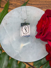 Load image into Gallery viewer, The World Tarot Card Necklace - Silver