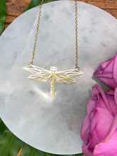 Load image into Gallery viewer, Dragonfly Spirit Animal Necklace - Gold