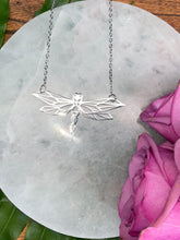 Load image into Gallery viewer, Dragonfly Spirit Animal Necklace - Silver