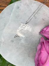 Load image into Gallery viewer, Dolphin Spirit Animal Necklace - Silver