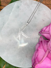 Load image into Gallery viewer, Swallow Bird Spirit Animal Necklace - Silver