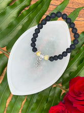 Load image into Gallery viewer, Onyx & Citrine Om Bracelet
