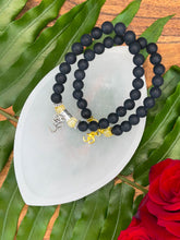 Load image into Gallery viewer, Onyx & Citrine Om Bracelet