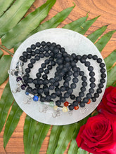 Load image into Gallery viewer, Onyx Om Chakra Bracelets (Set of 7)