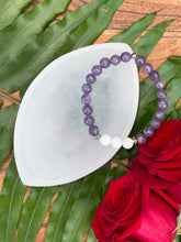 Load image into Gallery viewer, Lepidolite & Moonstone Crystal Bracelet