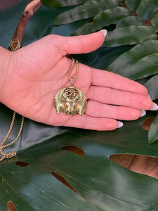 Eye of Ra & Scarab Gold Necklace