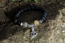 Load image into Gallery viewer, Onyx & Citrine Om Bracelet