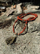 Load image into Gallery viewer, Sunstone & Red Jasper Mala Necklace w/ Ganesh