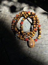 Load image into Gallery viewer, Tiger Eye & Carnelian 108 Bead Mala