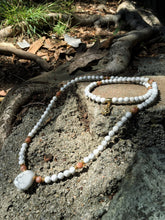 Load image into Gallery viewer, Howlite & Sunstone 108 Mala Beads