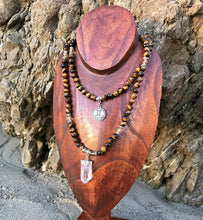 Load image into Gallery viewer, Zodiac: Gemini | Tiger Eye & Citrine Mala Beads