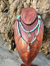 Load image into Gallery viewer, Zodiac: Virgo | Amazonite & Red Jasper Mala Beads
