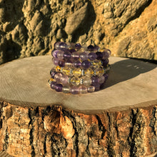 Load image into Gallery viewer, Fluorite & Citrine 108 Bead Mala Bracelet (For Zodiac: Pisces)