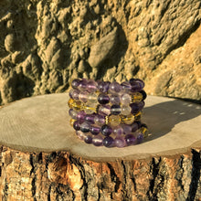 Load image into Gallery viewer, Fluorite & Citrine 108 Bead Mala Bracelet (For Zodiac: Pisces)