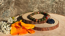 Load image into Gallery viewer, Zodiac Scorpio Bracelet | Unakite & Red Jasper Crystal Bracelet