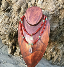 Load image into Gallery viewer, Zodiac: Aries | Carnelian & Green Aventurine 108 Mala Beads