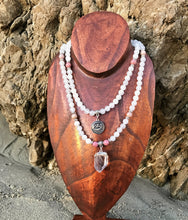 Load image into Gallery viewer, Zodiac: Cancer | Rhodonite & Clear Quartz Mala Beads
