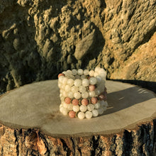 Load image into Gallery viewer, Sunstone & Moonstone 108 Bead Mala Bracelet (For Zodiac: Libra)