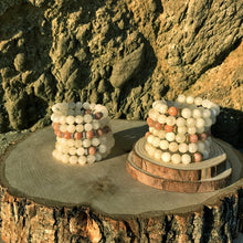 Load image into Gallery viewer, Sunstone & Moonstone 108 Bead Mala Bracelet (For Zodiac: Libra)