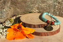Load image into Gallery viewer, Zodiac Virgo Bracelet | Amazonite & Red Jasper Crystal Bracelet
