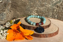 Load image into Gallery viewer, Zodiac Virgo Bracelet | Amazonite & Red Jasper Crystal Bracelet