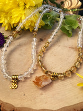 Load image into Gallery viewer, Crystal Quartz & Citrine Mala Beads