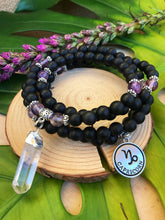 Load image into Gallery viewer, Zodiac: Capricorn | Onyx & Fluorite Mala Beads