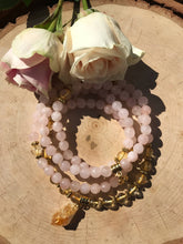 Load image into Gallery viewer, Rose Quartz & Citrine 108 Mala Beads