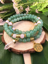 Load image into Gallery viewer, Zodiac: Taurus | Green Aventurine & Rose Quartz Mala Beads
