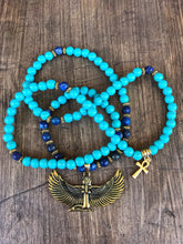 Load image into Gallery viewer, Lapis Lazuli & Turquoise Howlite 108 Bead Mala