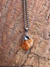 Load image into Gallery viewer, Citrine Raw Crystal Silver Necklace