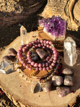 Load image into Gallery viewer, Lepidolite & Clear Quartz Meditation Mala