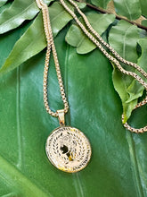 Load image into Gallery viewer, Greek Goddess Gold Coin Necklace, Ancient Greece, Roman Coin Jewelry Pendant | Includes Free Gift Box