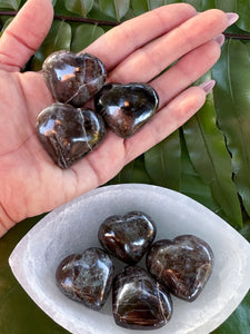 GARNET HEART Crystal (Premium Grade A Natural) Tumbled Polished Crystals for Love | Gemstone for Healing, Yoga, Meditation, Reiki, Wicca