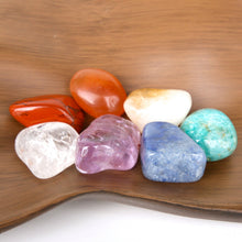 Load image into Gallery viewer, 7 Chakras Tumbled Crystal Set #1