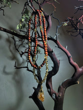 Load image into Gallery viewer, Citrine & Redwood 108 Mala Beads