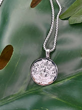 Load image into Gallery viewer, Aztec Hieroglyphs Silver Necklace