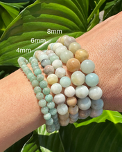 Load image into Gallery viewer, Amazonite Bracelet - 4mm, 6mm &amp; 8mm