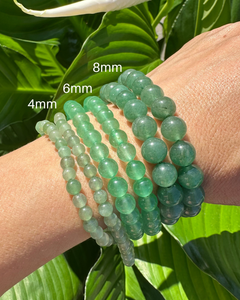 Green Aventurine Bracelet - 4mm, 6mm & 8mm