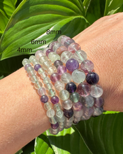 Load image into Gallery viewer, Fluorite Bracelet - 4mm, 6mm &amp; 8mm