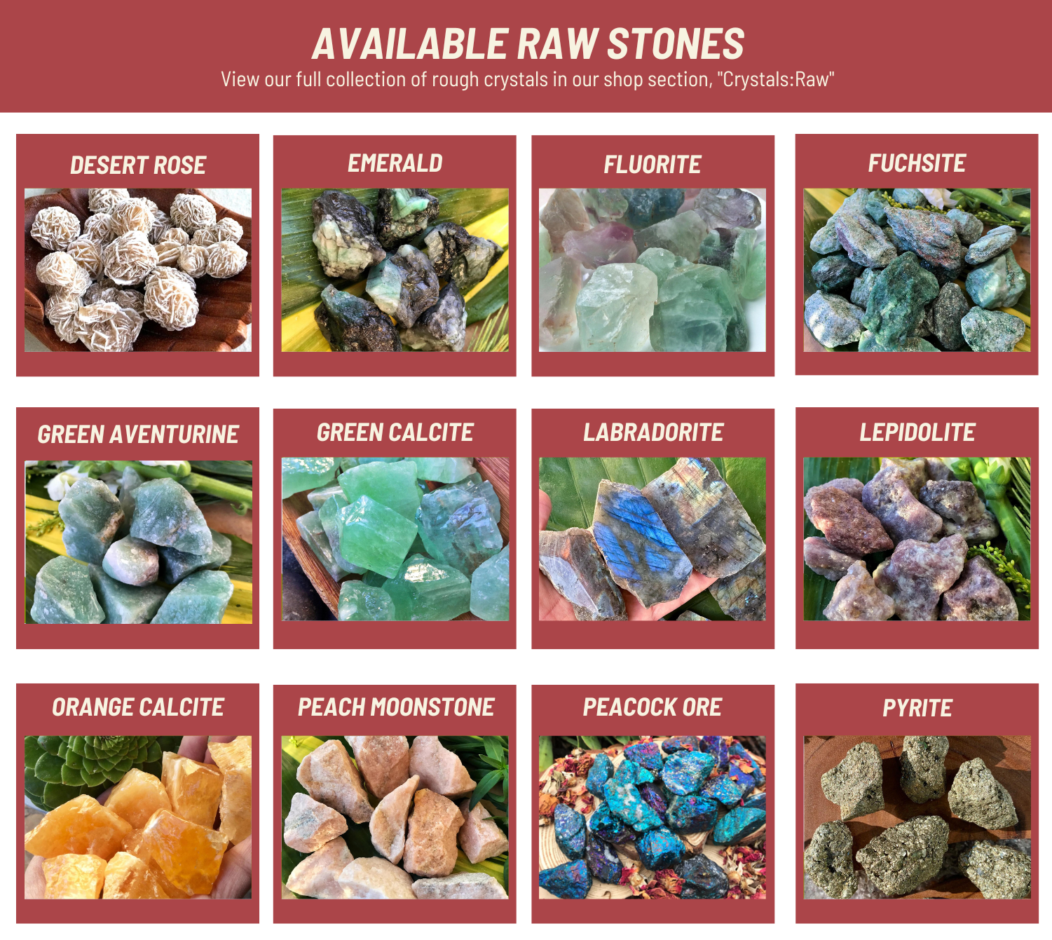 Orange Calcite Raw – Mayan Rose