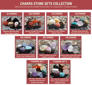 7 Chakras Tumbled Crystal Set #1