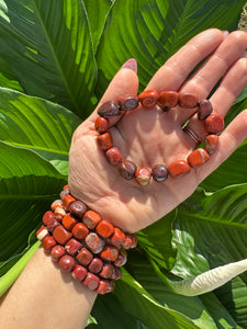 Red Jasper Tumbled Bracelet