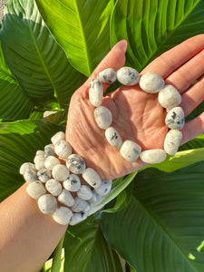 Rainbow Moonstone Tumbled Bracelet