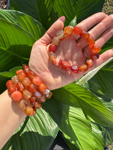 Carnelian Tumbled Bracelet