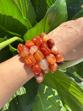 Load image into Gallery viewer, Carnelian Tumbled Bracelet