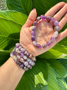 Amethyst Tumbled Bracelet