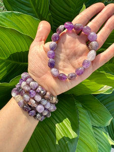 Amethyst Tumbled Bracelet